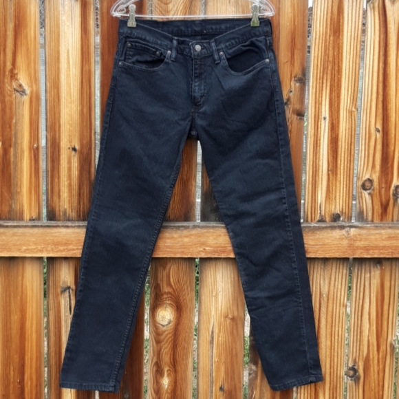 levi's black jeans slim fit